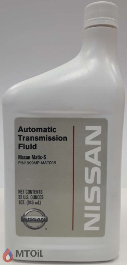 Трансмиссионное масло Nissan Matic Fluid S  (0,946л)  999MP-MAT00S / 999MP-MTS00P