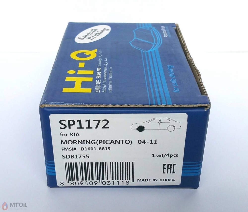 Тормозные колодки HI-Q Brake Pad (SP-1172) - 1