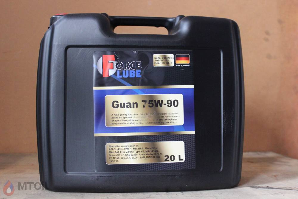 Force Gear Oil Guan GL-5 Semi Synthetic 75w-90 (20л) - 17924