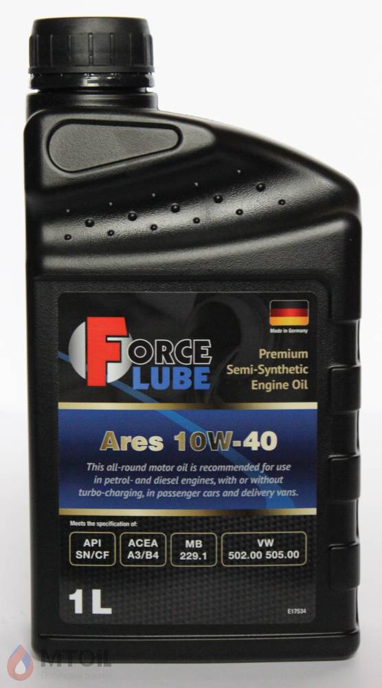 Force Premium Semi Synthetic Engine Oil Ares 10w-40 (1л) - 17925