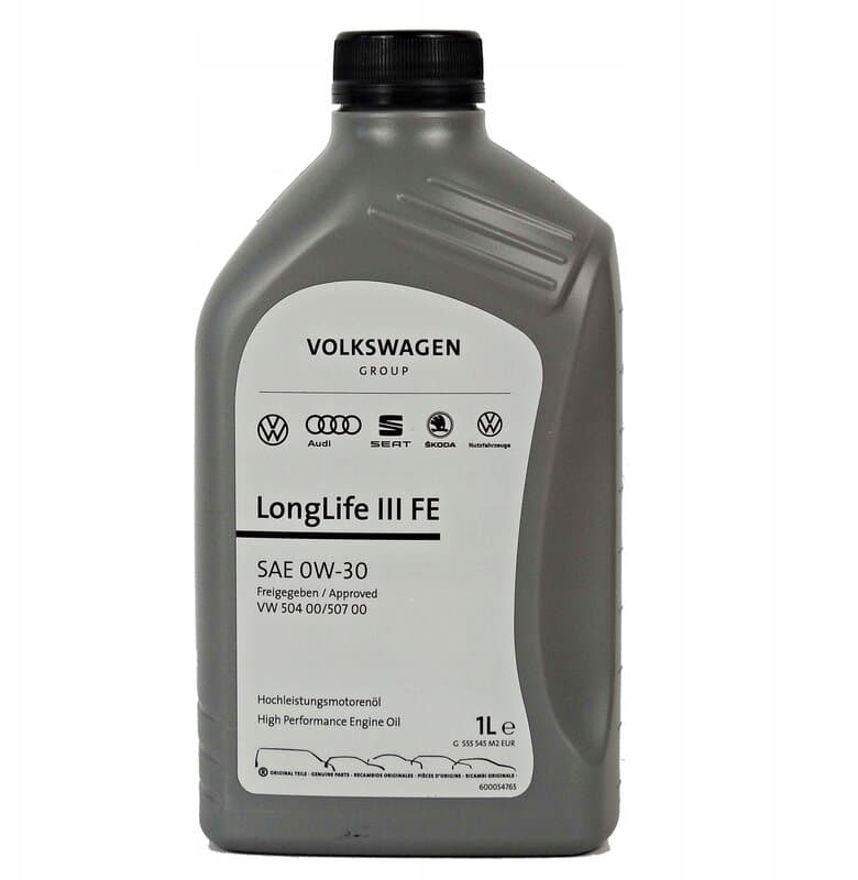 Моторное масло VAG  Longlife III FE 0W-30 (1л) (504 00 / 507 00)