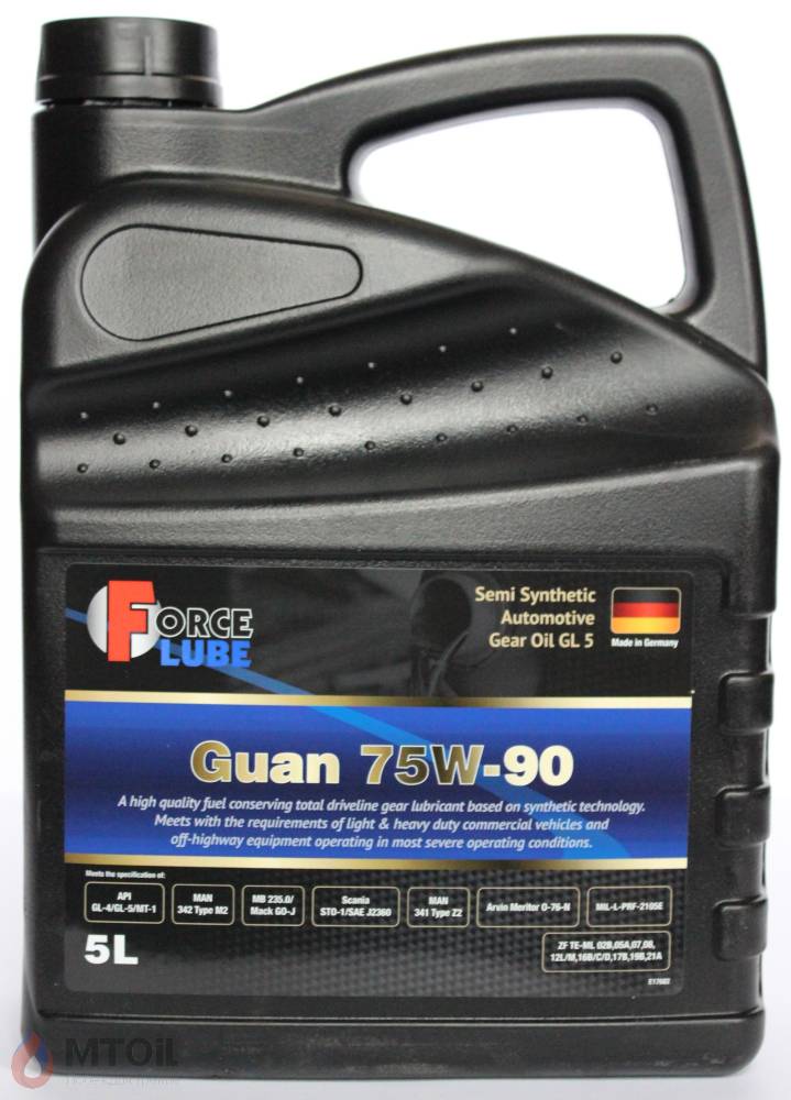 Force Gear Oil Guan GL-5 Semi Synthetic 75w-90 (5л) - 17923