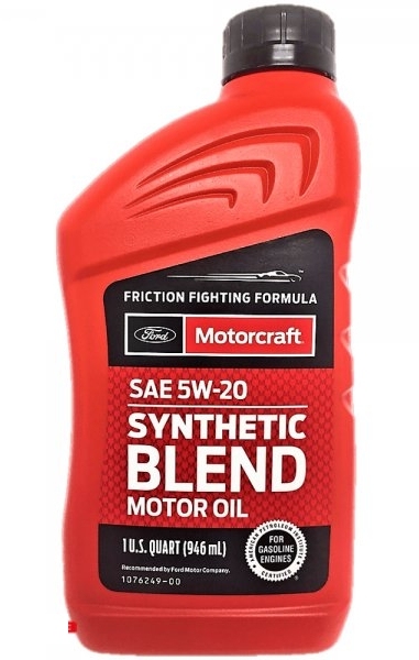 Моторное масло Ford Motorcraft Synthetic Blend 5W-20 (0.946л) XO-5W20-Q1SP /XO-5W20-QSP  - 19502