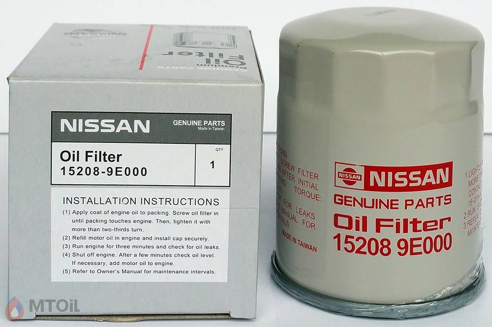 Фильтр масляный оригинальный Nissan 15208-9E000 - 18107