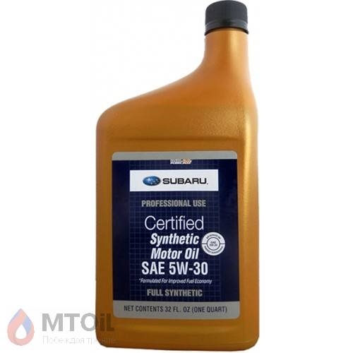 Моторное масло Subaru Synthetic Motor Oil 5W-30 (0,946л) - 17840