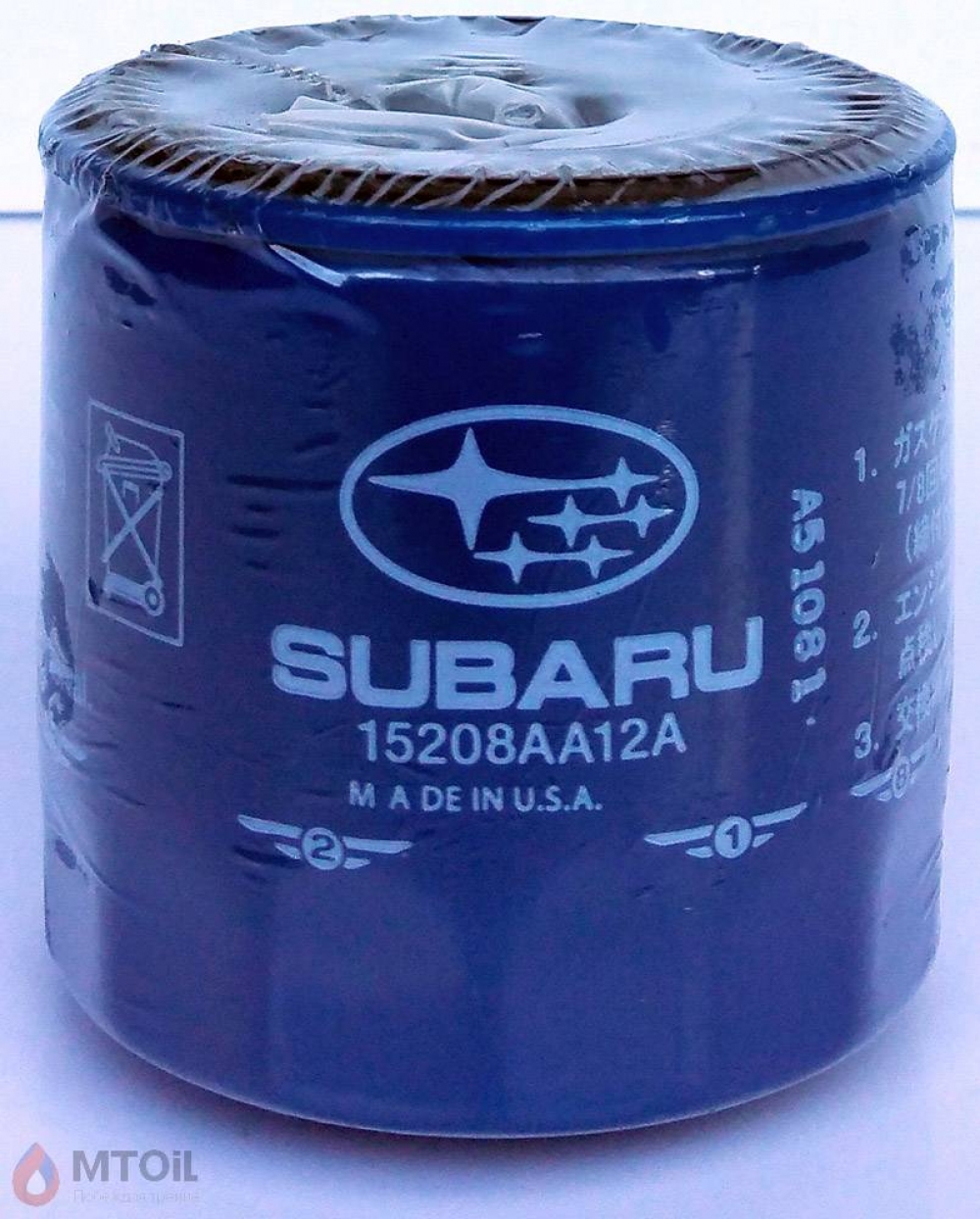 Фильтр масляный оригинальный Subaru 15208-AA12A - 18109