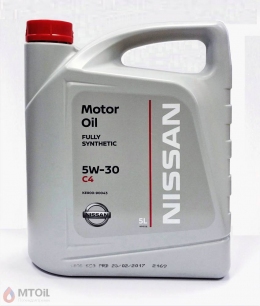 Моторное масло Nissan Motor Oil DPF 5W-30 (5л)