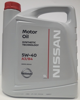 Моторное масло Nissan Motor Oil 5W-40 (5л)