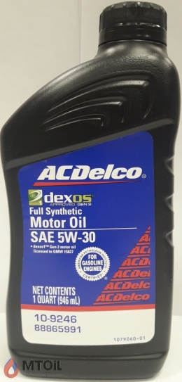 Моторное масло ACDelco 5w30 Dexos1 Full Synthetic (0,946л)