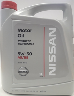 Моторное масло Nissan Motor Oil 5W-30 5 л (KE900-99943) 