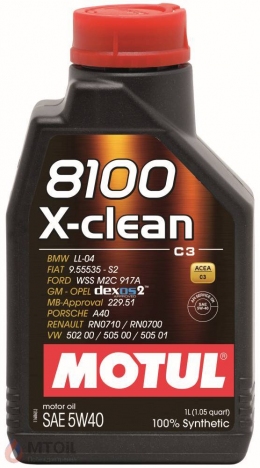 MOTUL 8100 X-clean 5w-40 (2л)