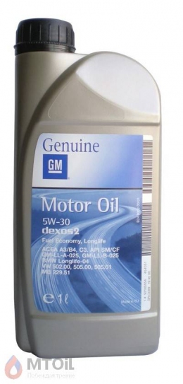 Моторное масло GM  Dexos2 5w-30 (1л)