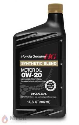 моторное масло Honda HG Synthetic Blend 0w-20 (0,946л)